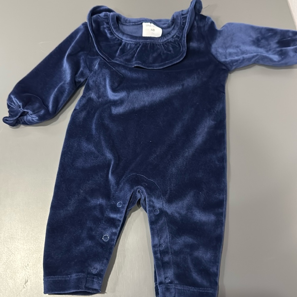 One piece velvet suit